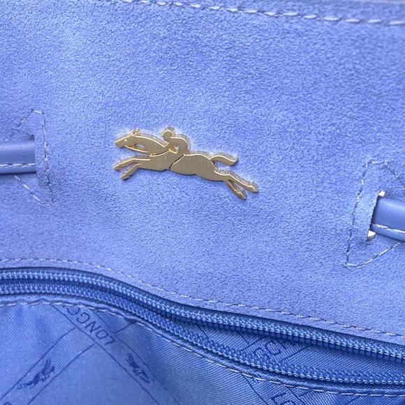 Longchamp Penelope Bucket Bag Blue Mist - Picture 3 of 16